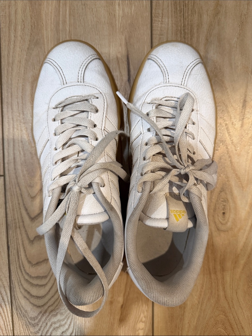 Women's white Adidas Court sneaker